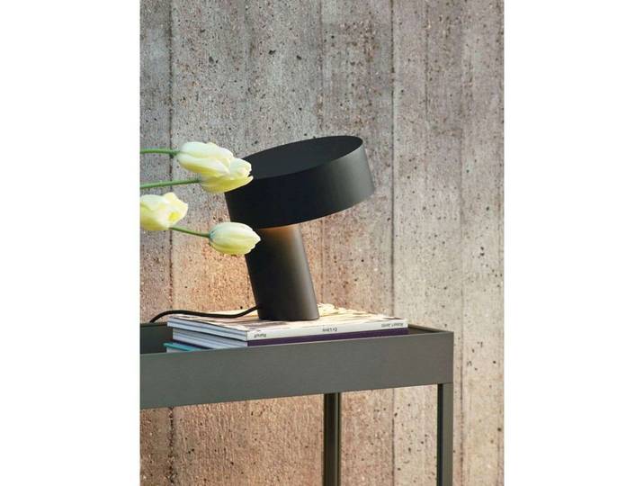Slant Tischleuchte Soft Black - HAY - Wohnzimmer - Aluminium