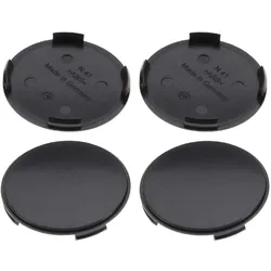 4 Nabenkappen Ø 63,8 mm - 61,5 mm / gewölbt schwarz