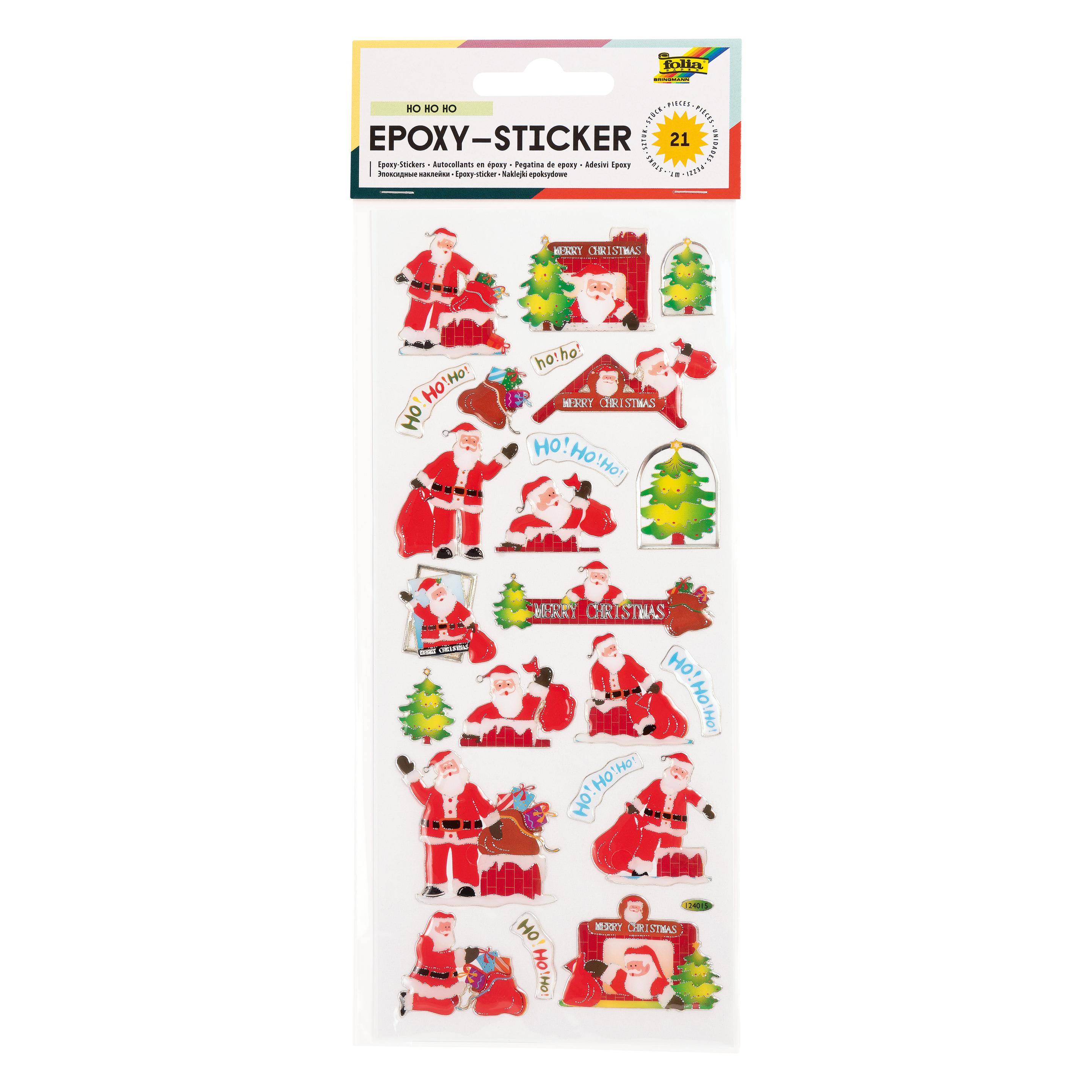 Folia Weihnachtssticker Epoxy Weihnachten (23 Sticker) (16203)