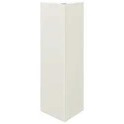 vidaXL Pflanzkübel Weiß Dreieckig 30x26x75 cm Stahl