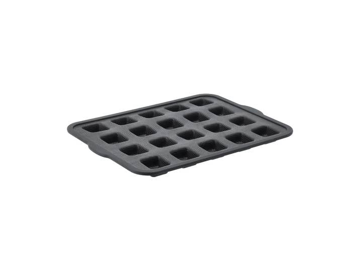 Nordwik Moule en silicone avec cadre renforcé BAKE Carré, 20 pièces