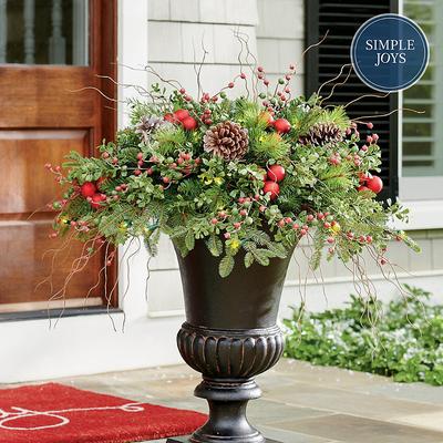 Christmas Hadley Holiday Cordless Urn Filler - Grandin Road