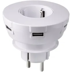 Agent C, Mehrfachstecker + Abzweigstecker, USB Plug Steckdose und Ladestation (4x)