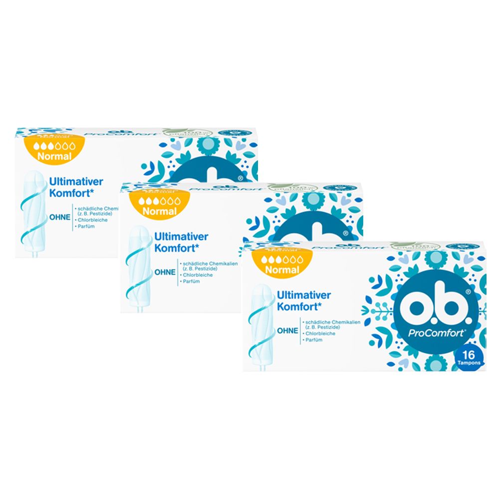 O.b. Tampons ProComfort normal 3x16 St Tampon
