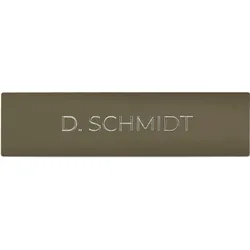 DoorBird D21x Namensschild für eine Ruftaste, individuelle Gravur – RAL 7006