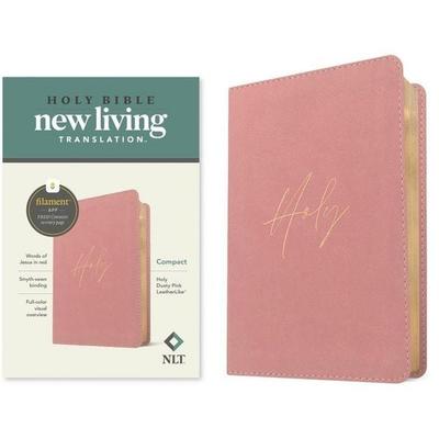 NLT Compact Bible, Filament Enabled (Leatherlike, Holy Dusty Pink, Red Letter), Gebundene Ausgabe von New Living Translation, Tyndale House