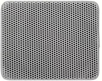 Uplift Essentials Double Layer Honeycomb Cat Litter Mat Waterproof And Easy Clean Design gray m