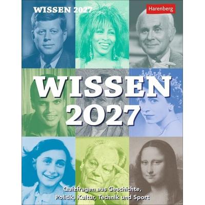 Wissen Tagesabreißkalender 2027 - Quizfragen aus Geschichte, Politik, Kultur, Technik und Sport
