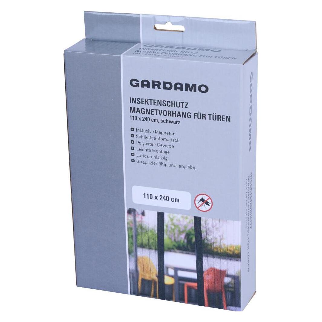 Siena Garden Fliegengitter Magnet Tür schwarz 110 x 240 cm zuschneidbar (110 x 240 cm) (R60020)