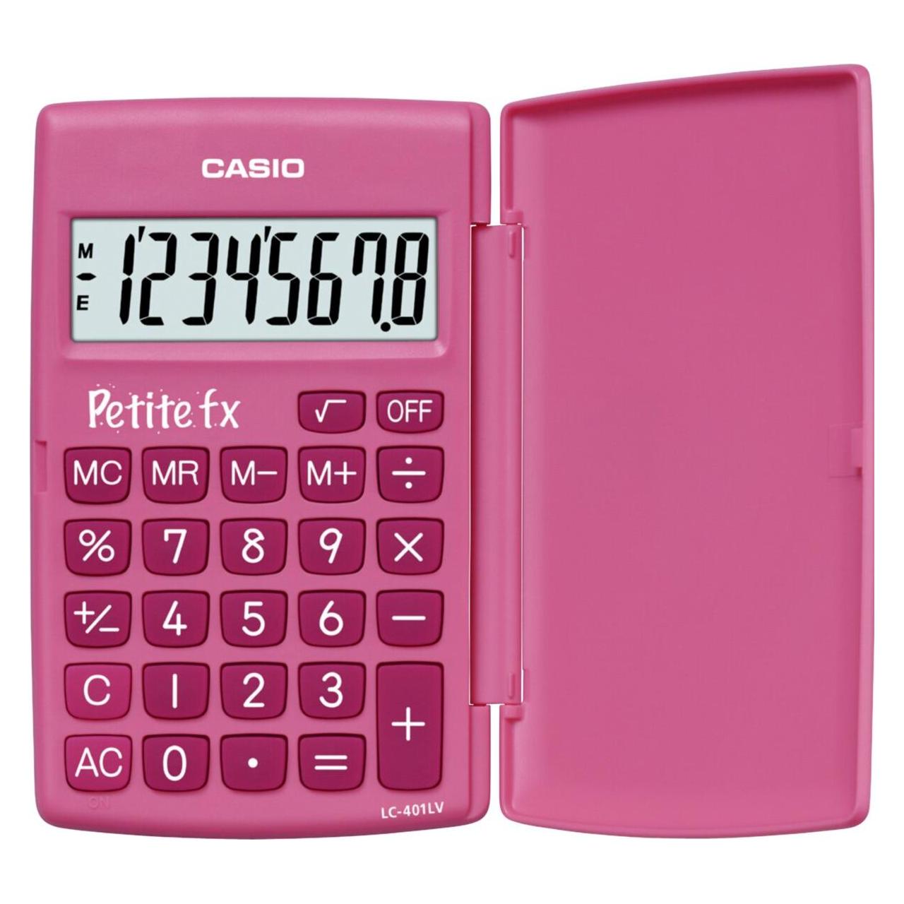Casio Schulrechner Petite fx LC-401LV (Batteriebetrieb) (LC-401LV-PK-W)