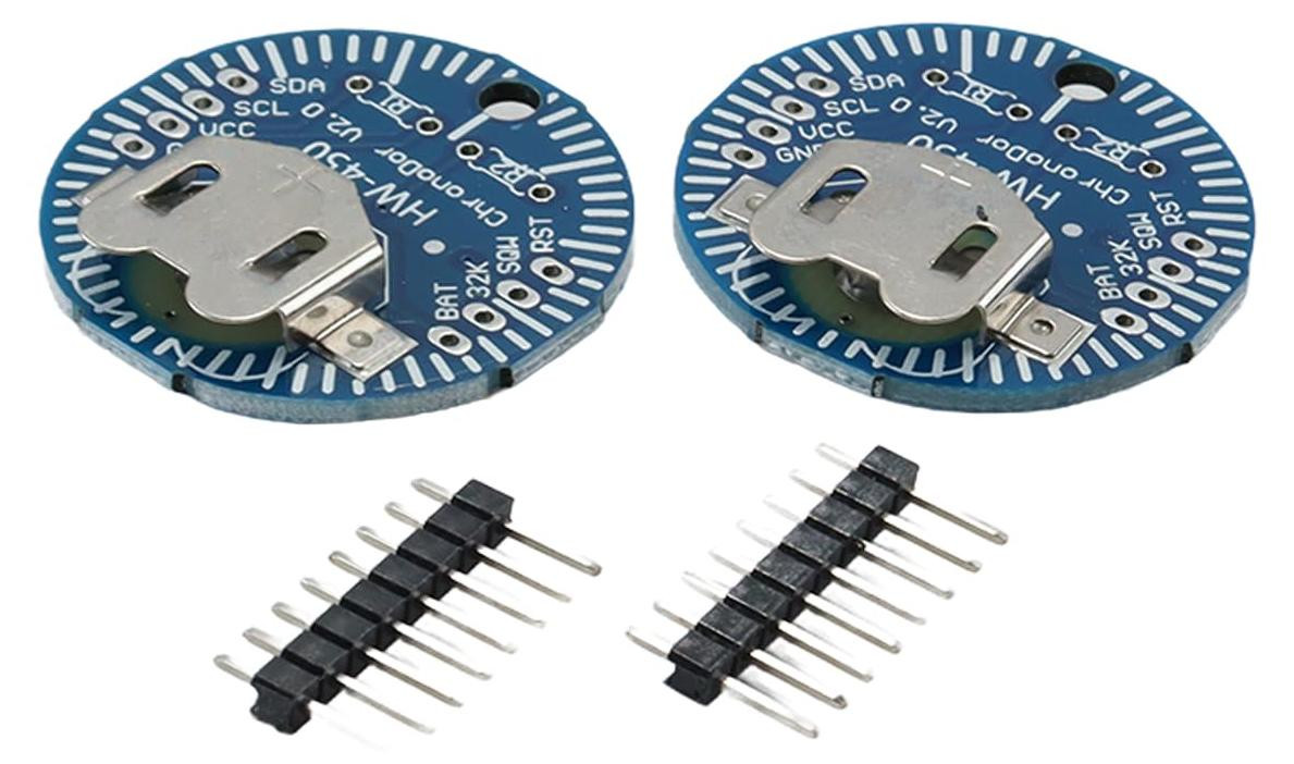Dripio 2x RTC Real-Time Clock module versie 2.0 I2C DS3231SN met pinheader