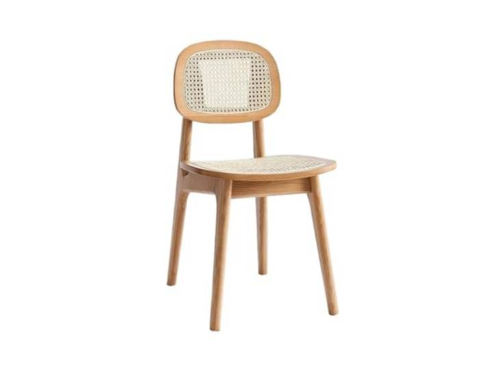 tDZP7yWpc Küchenstühle Massivholz Esszimmerstuhl Haushalt Einfacher Rattan Rückenlehne Hocker Hotel Holzstuhl Make-up Stuhl