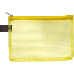 Foldersys Reißverschlussbeutel 40476-64, A6, gelb, aus PVC, 1 Fach