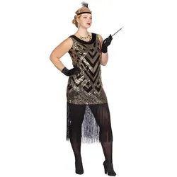 Metamorph Goldenes 20er Jahre Abendkleid (42)