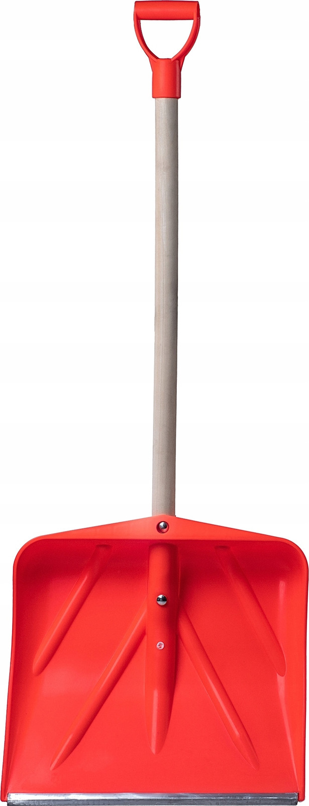KADAX Estival sneeuwschuiver met houten steel, oranje, 50 cm