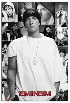 Uplift Essentials Super Rapper Eminem Canvas Poster Iconic Rap Legend Wall Art For Music Fans & Home Decor style 4 15.7 X 23.6 In