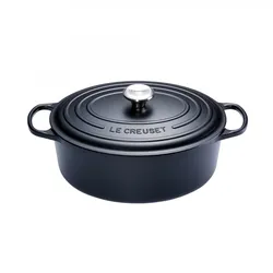 Le Creuset BRÄTER OVAL SIGNATURE 31 CM SCHWARZ