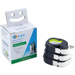 3 G&G Schriftbänder ersetzen Dymo 91221