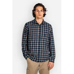 REELL Alvar Check Hemd navy / green / orange Gr. XL