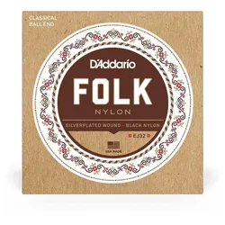 D’Addario EJ32 - Classical Folk Nylon, Ball End | 028-045 - Saiten Konzertgitarre