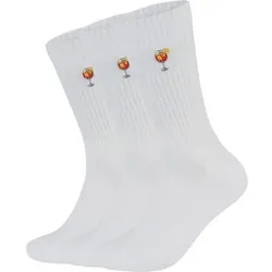FLIP SOX Tennissocke mit Motiv, Größe 39/42 in Orange Orange