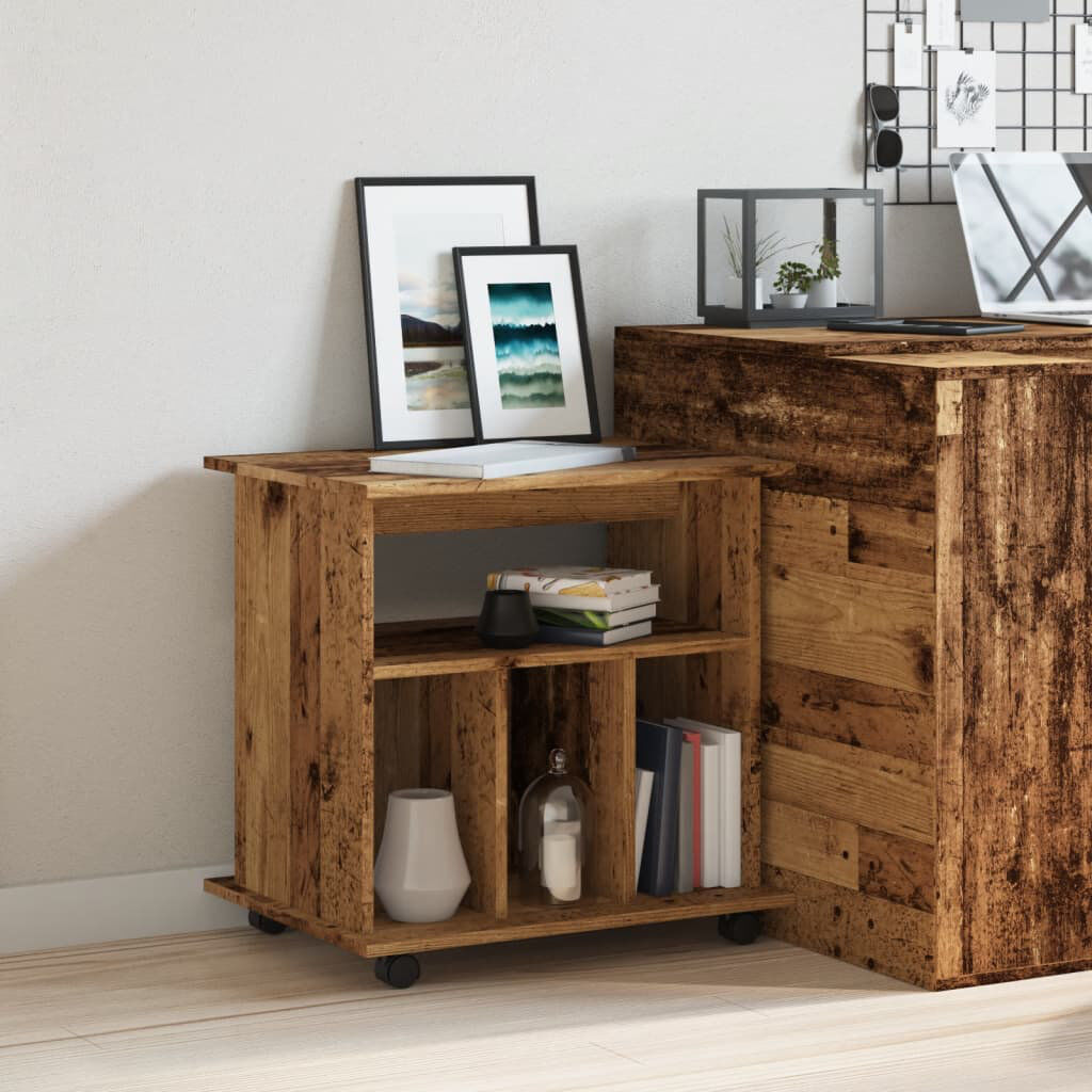 Latitude Run Arienna End Table Reclaimed Wood 60cm H X 60cm W X 45cm D