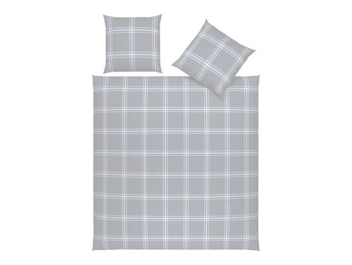Bettwäsche Flanell mit Karomuster – 160x210 cm