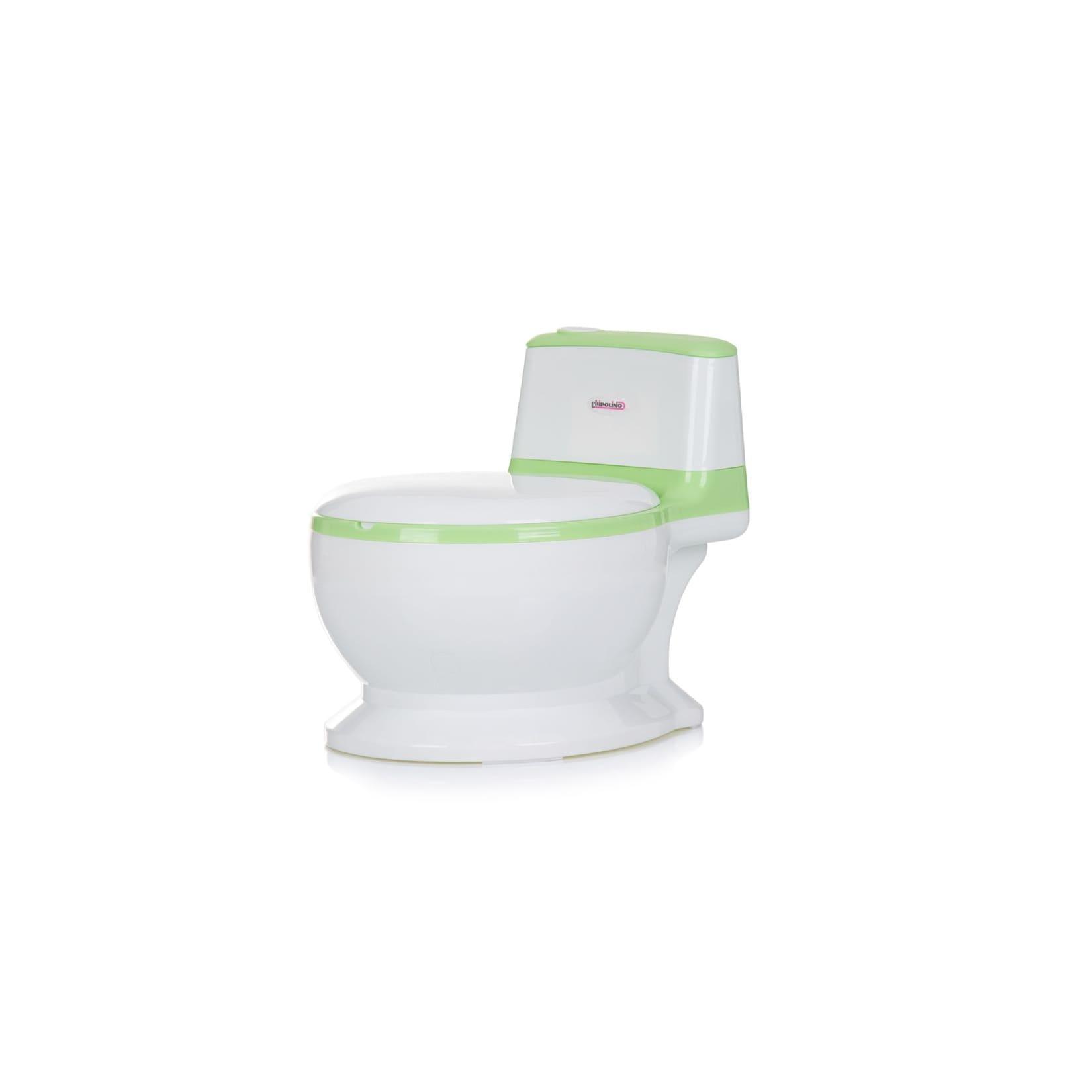 Chipolino Töpfchen Lux mit Musik Toilettenpapierfach Behälter abnehmbar bis 20kg grün