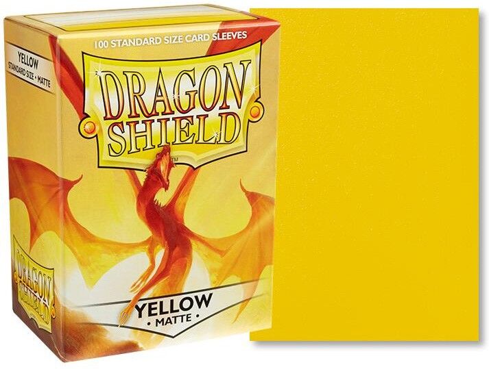 100 Dragon Shield Matte : Yellow