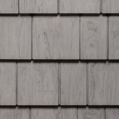 CertainTeed Cedar Impressions Single 7 Inch Straight Edge Perfection Shingle Siding (1/2 Square) Driftwood Blend - Single Box