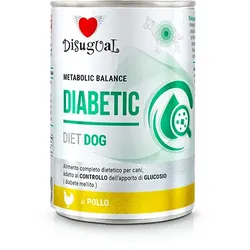 Disugual Nassfutter für Hunde Veterinärmedizinisches DIABETIC Huhn (Erwachsene) 400 g