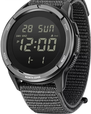 Modern Mode Marketplace Tactical Outdoor Digital Military Watch For Men Waterproof Sports Watch With Stopwatch & Countdown black