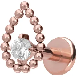 Titan Labret mit Push Fit TROPFEN + KRISTALL