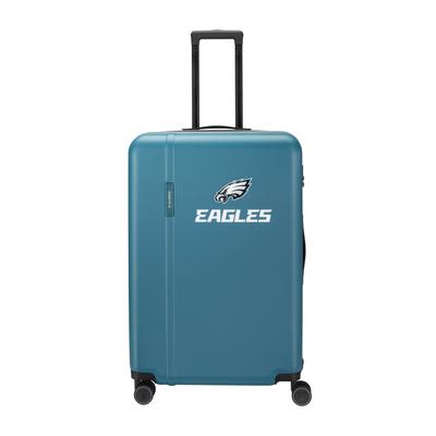 Trolley TRAVELITE "travelite x NFL Koffer Hartschale", Gr. B/H/T: 51cm x 76cm x 30,5cm 103 l, blau (philadelphia eagles), ABS, Koffer, Unisex Koffer, TSA-Schloss, 4 Doppelrollen, offizielles NFL-Teamdesign