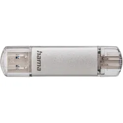 Hama C-Laeta (256 GB, USB-A, USB-C), USB Stick, Silber