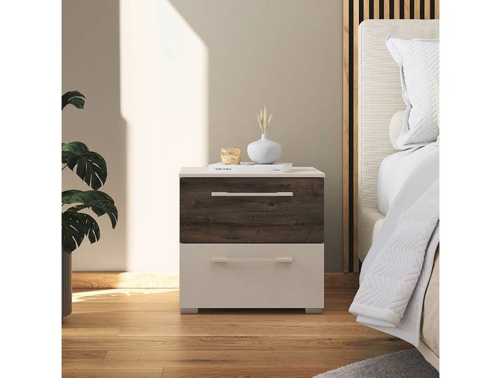 Table de nuit Luana 50 x 49cm Beige/Cachemire
