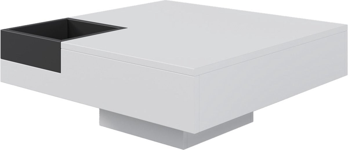 Gotagee Salontafel met uitneembare opbergdoos en LED-verlichting