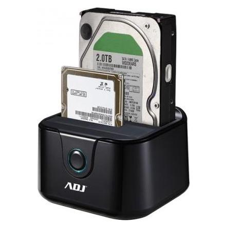 ADJ Dockingstation Ah01t Double für Festplatten (2.5", 3.5") (120-00014)