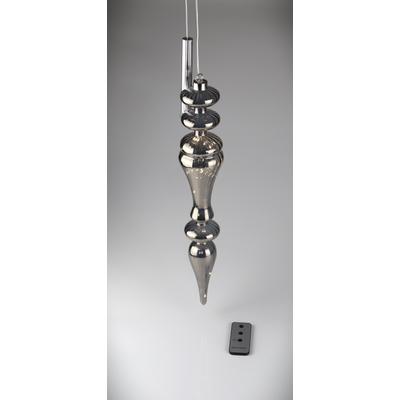 LED Dekoobjekt AM DESIGN "Zapfen rauch zum Hängen", silber (rauch), H:47cm L:9cm, Leuchten, 9x47 cm