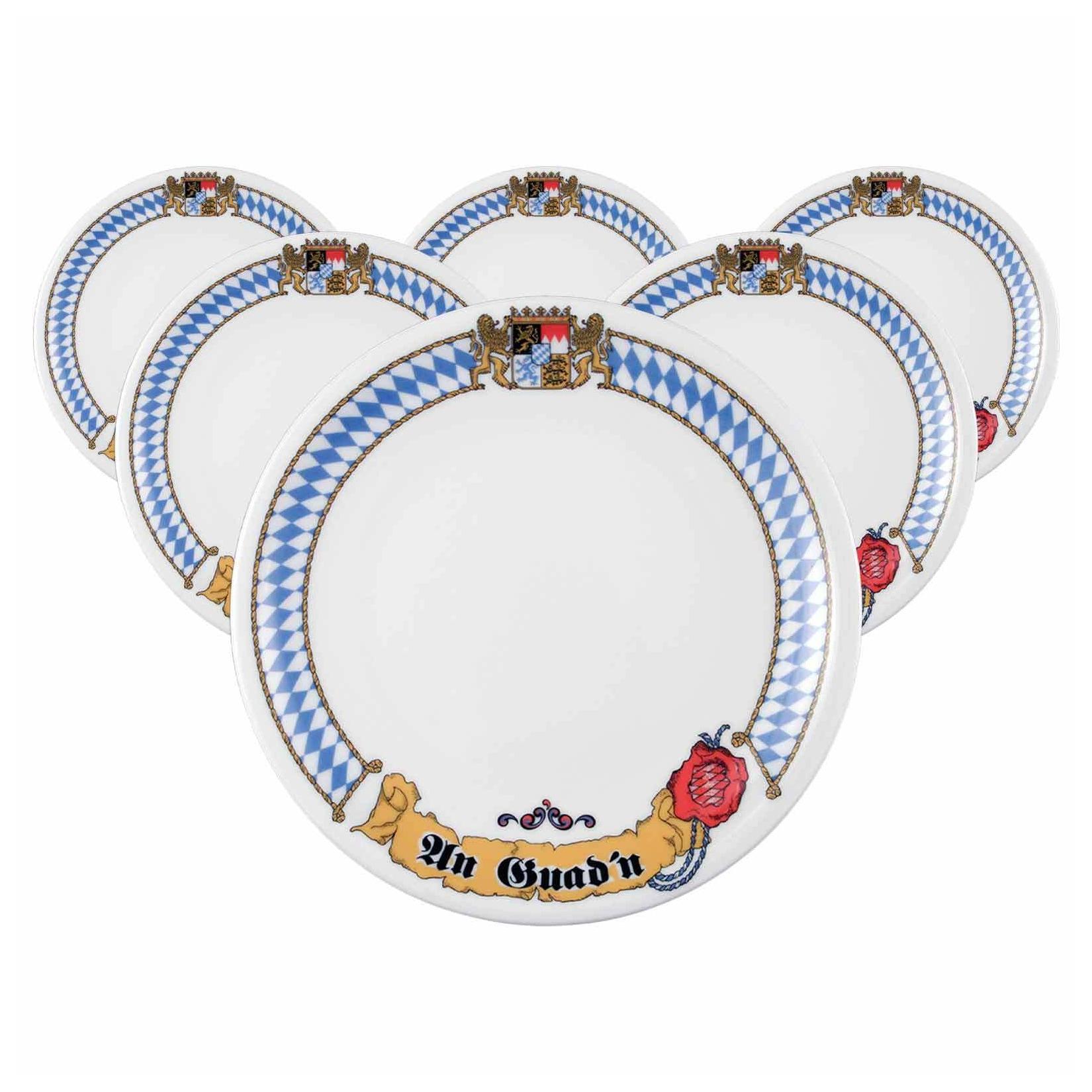 Seltmann Weiden Frühstücksteller Compact Bayern ø 19 cm 6er Set