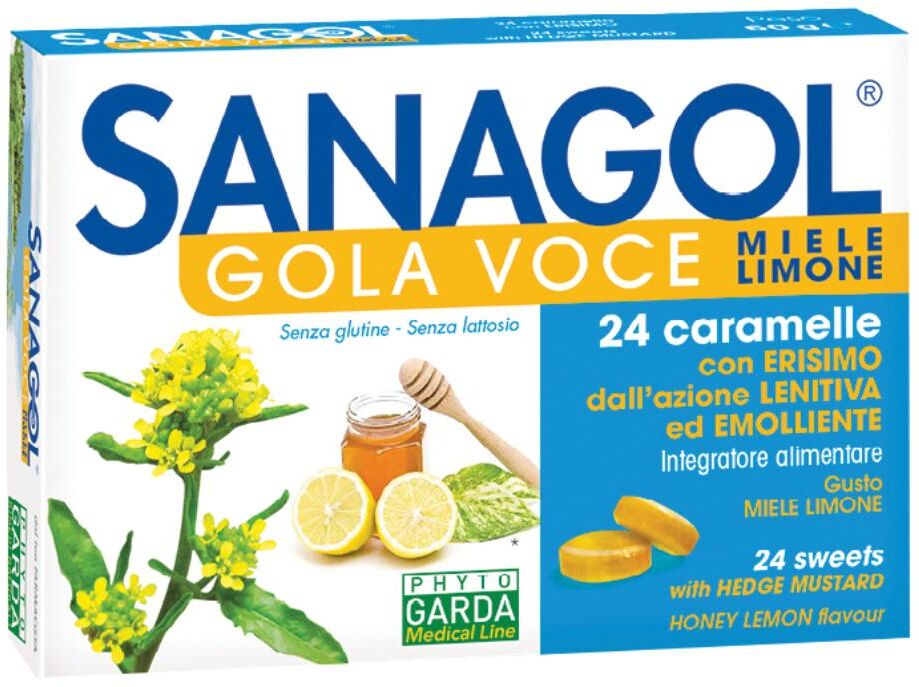 NAMED Srl Phyto Garda, Sanagol Gola Voce, 24 Caramelle