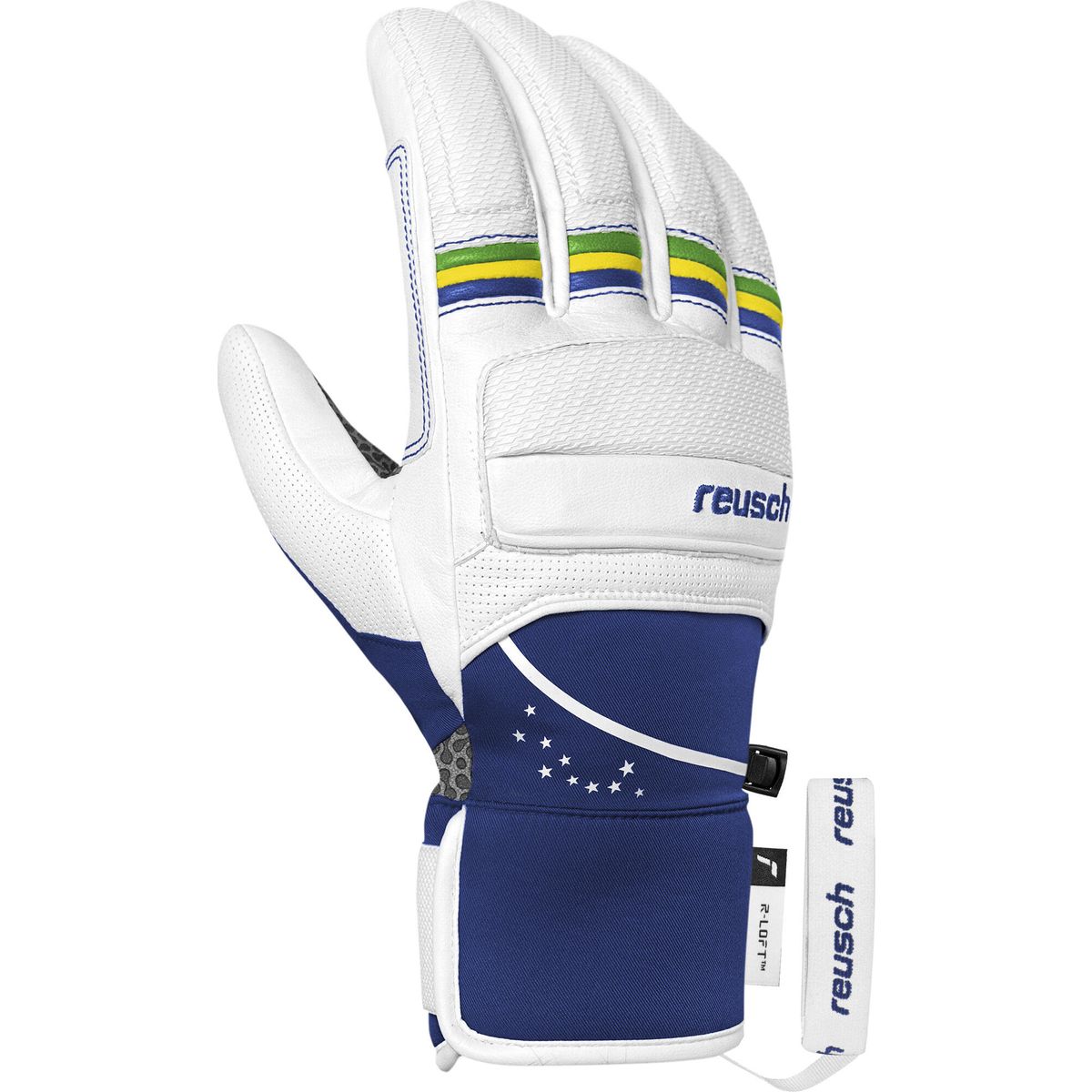 Reusch Lucas Braathen white / surf the web (1017) 10 6501122-1017-10