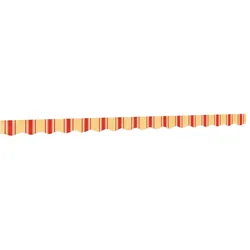 vidaXL Markisenvolant Gelb und Orange Gestreift 4 m