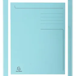 Exacompta 448000E 50x Aktenmappe mit Beschriftungsfeld und 3 Klappen, aus Karton 280g Forever, für Format DIN A4 - Farben sortiert