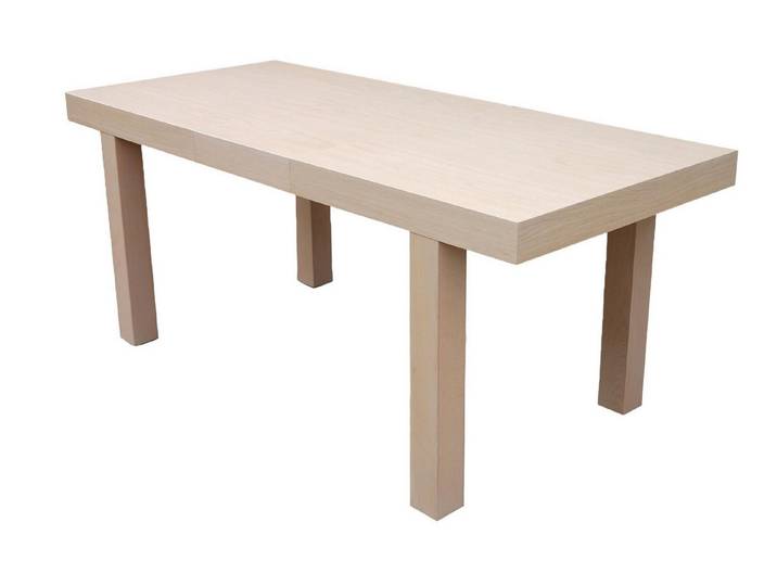 Xlmoebel Esstisch Erweiterbarer Design-Holztisch SF25b aus massivem Holz (Esstisch SF25B Material : Holz), Hergestellt in Europa