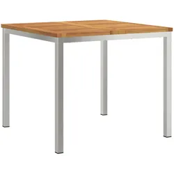 vidaXL Esstisch für draußen 90x90x74.5 cm Massivholz Akazie