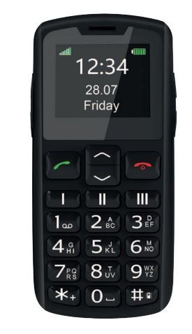 Beafon SL230 4G Smartphone 4,57 cm (1.8 Zoll) Single SIM (Schwarz) SL230LTE_EU001B