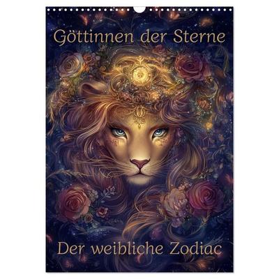 Göttinnen der Sterne - der weibliche Zodiac (Wandkalender 2027 DIN A3 hoch), CALVENDO Monatskalender