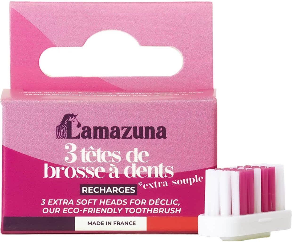 Lamazuna Recambio de cabezal de cepillo dental 3 piezas