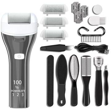 Uplift Essentials Electric Foot Sandpaper Callus Remover white Set